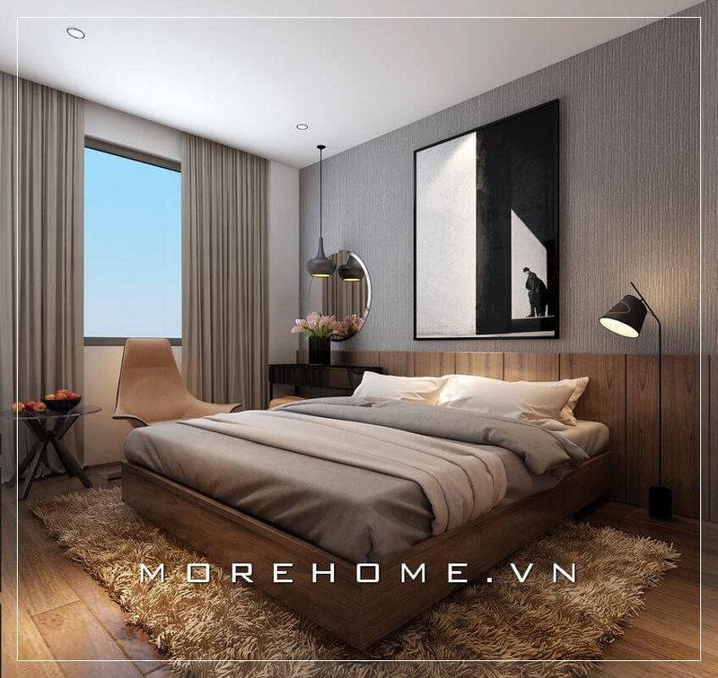 16 Ý tưởng thiết kế giường phòng ngủ màu nâu đẹp cho nhà chung cư